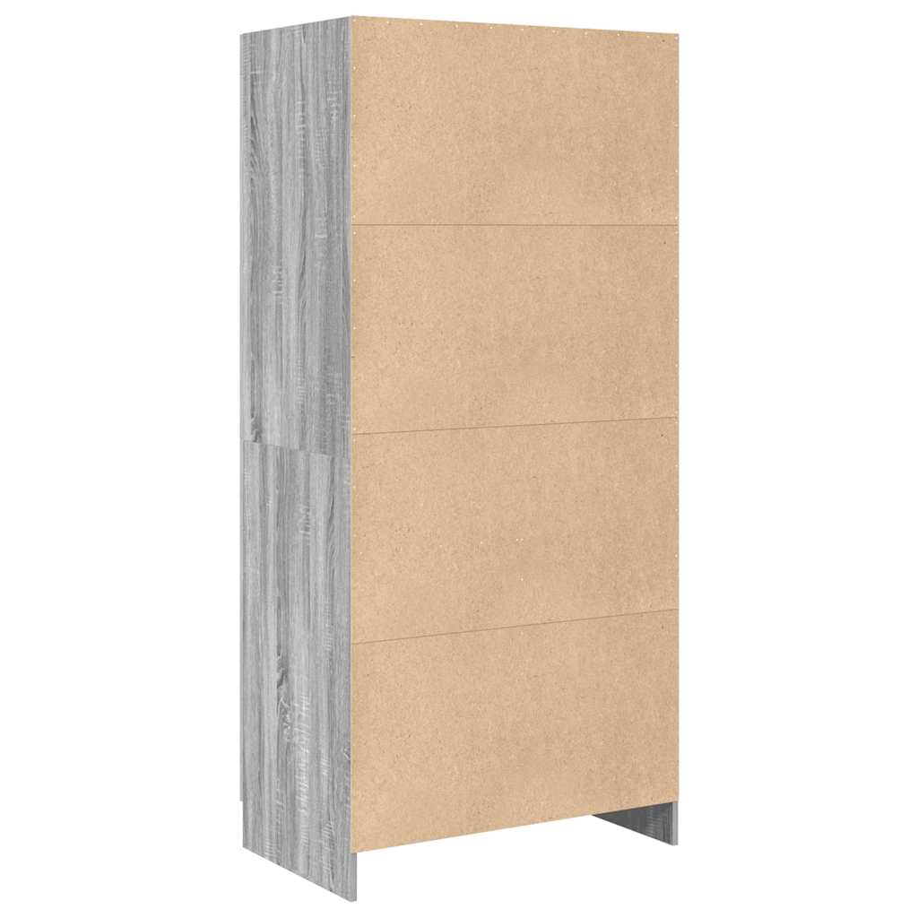Wardrobe Grey Sonoma 82,5x51,5x180 cm Engineered Wood
