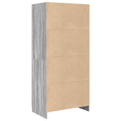 Wardrobe Grey Sonoma 82,5x51,5x180 cm Engineered Wood