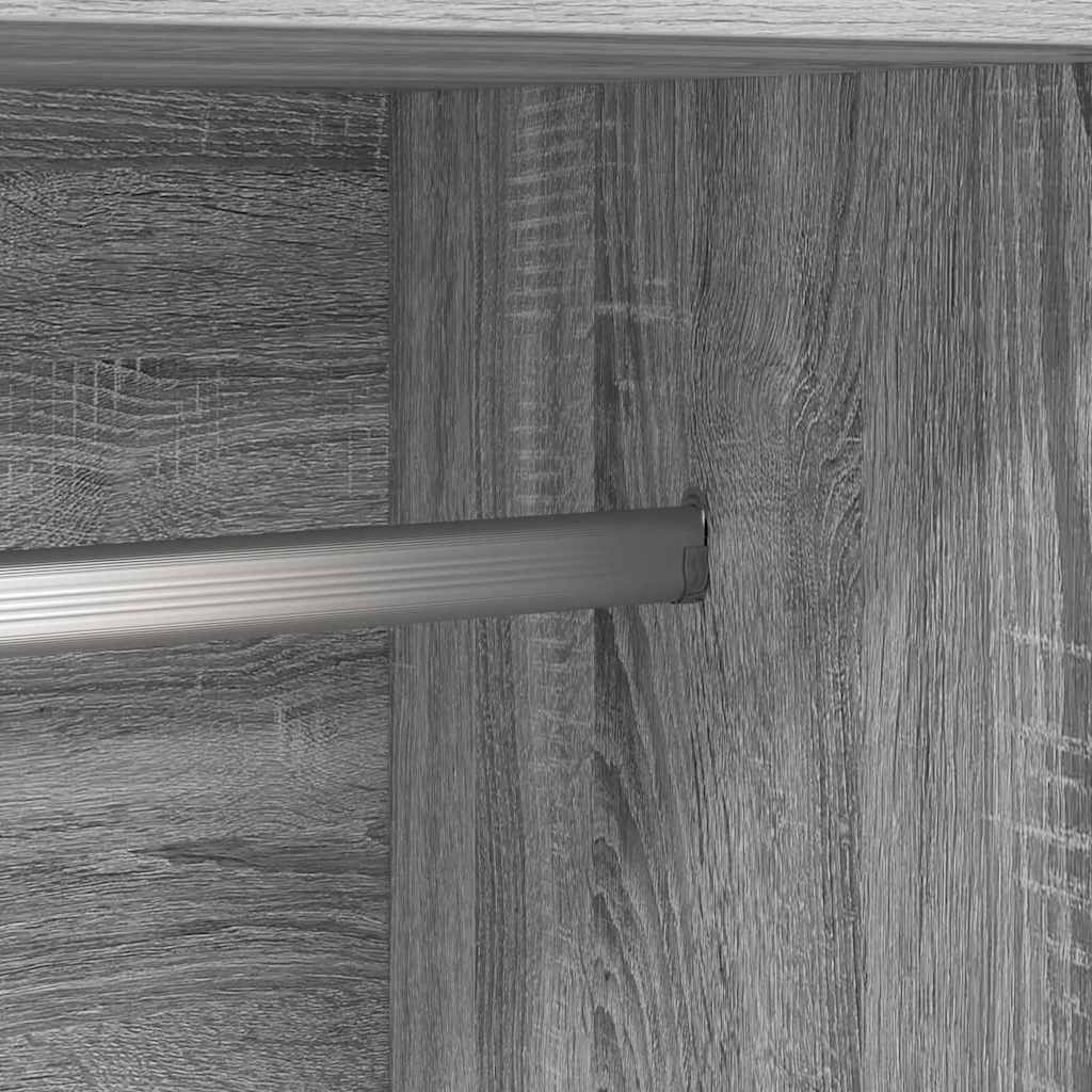 Wardrobe Grey Sonoma 82,5x51,5x180 cm Engineered Wood