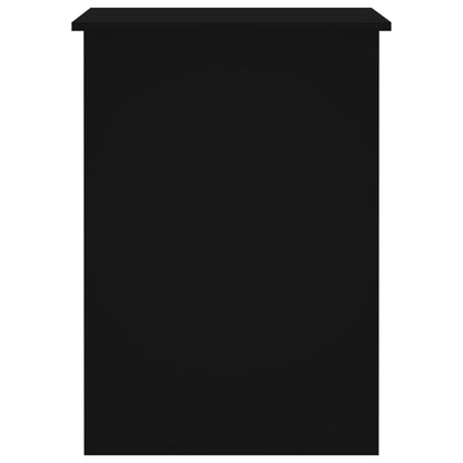 Desk Black 100x55x75 Engineered Wood