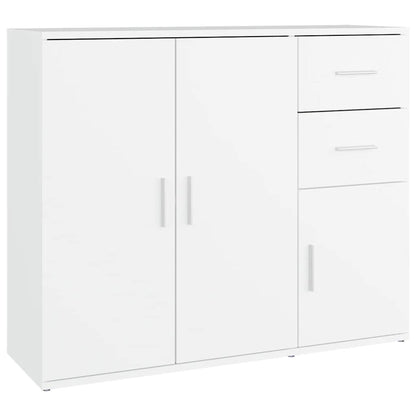 Sideboard White 91x29,5x75 cm Engineered Wood