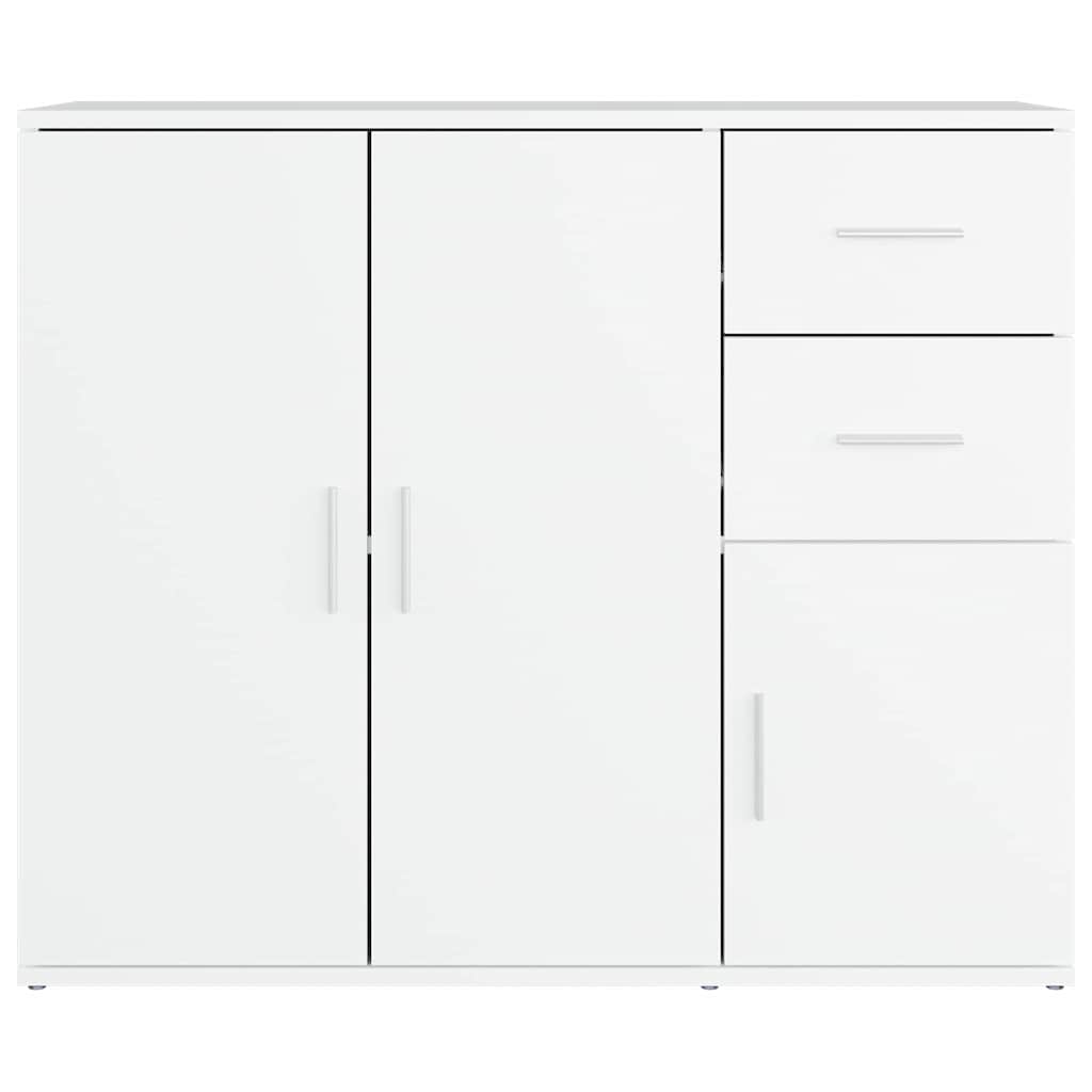 Sideboard White 91x29.5x75 cm Engineered Wood