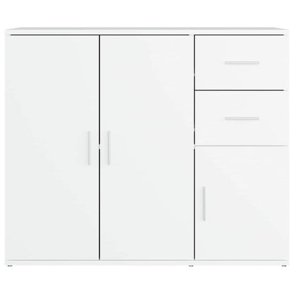 Sideboard White 91x29.5x75 cm Engineered Wood