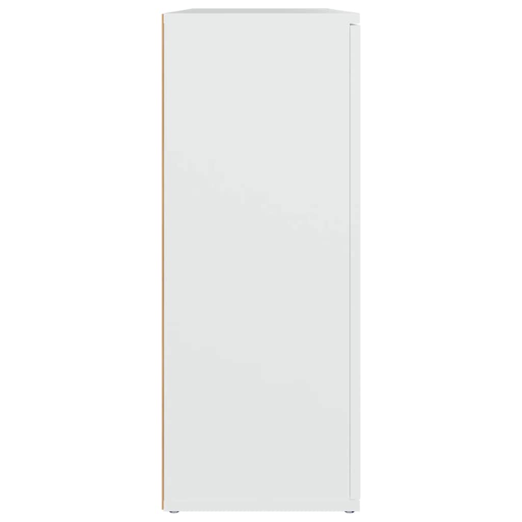 Sideboard White 91x29,5x75 cm Engineered Wood