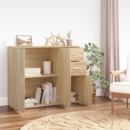 Sideboard Sonoma Oak 91x29,5x75 cm Engineered Wood