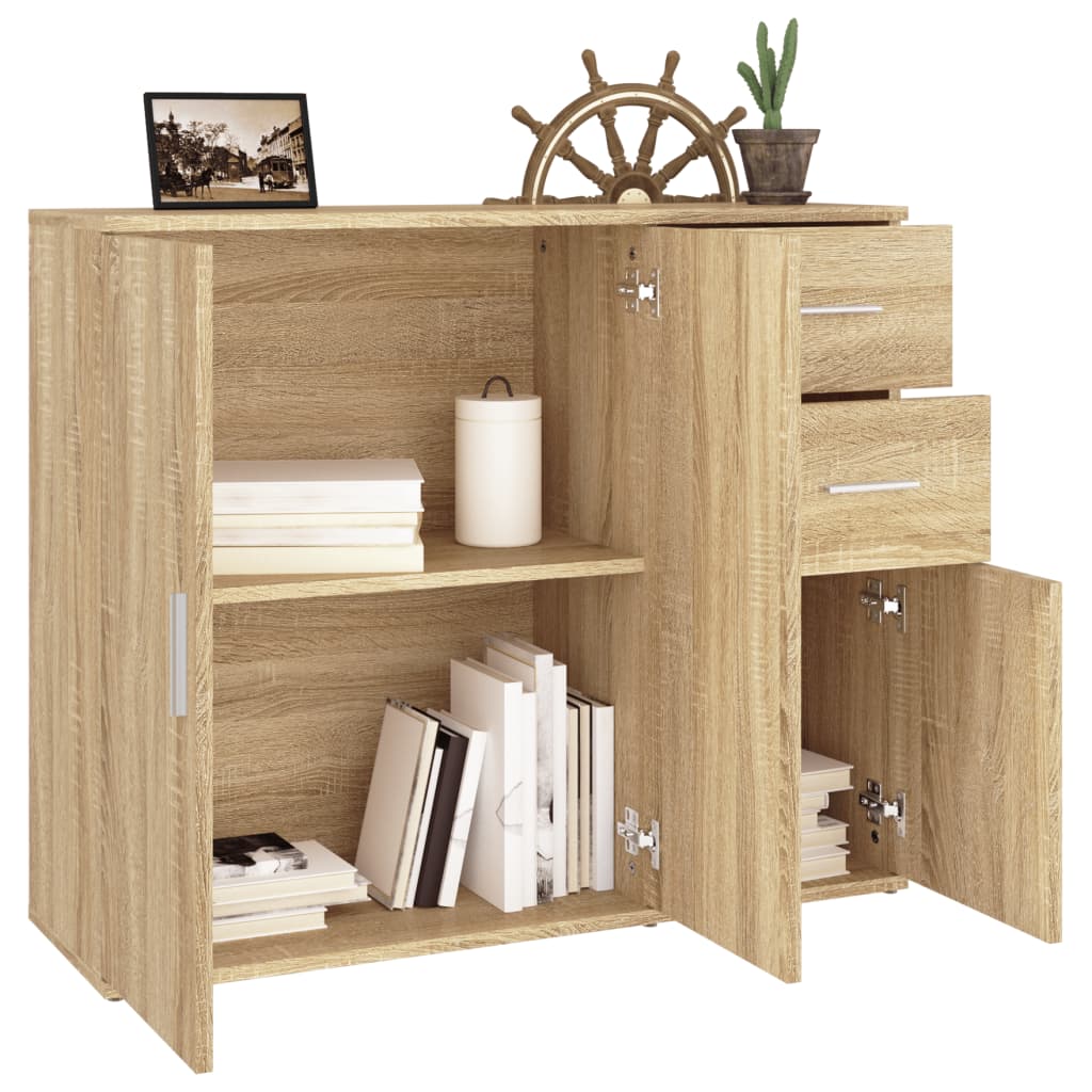 Sideboard Sonoma Oak 91x29,5x75 cm Engineered Wood
