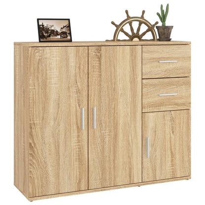 Sideboard Sonoma Oak 91x29,5x75 cm Engineered Wood