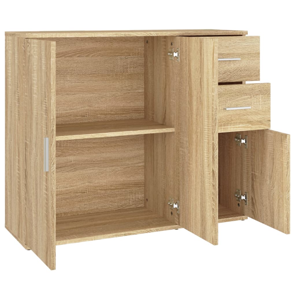 Sideboard Sonoma Oak 91x29,5x75 cm Engineered Wood