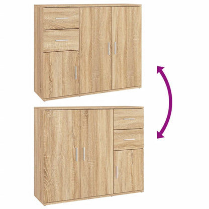 Sideboard Sonoma Oak 91x29,5x75 cm Engineered Wood