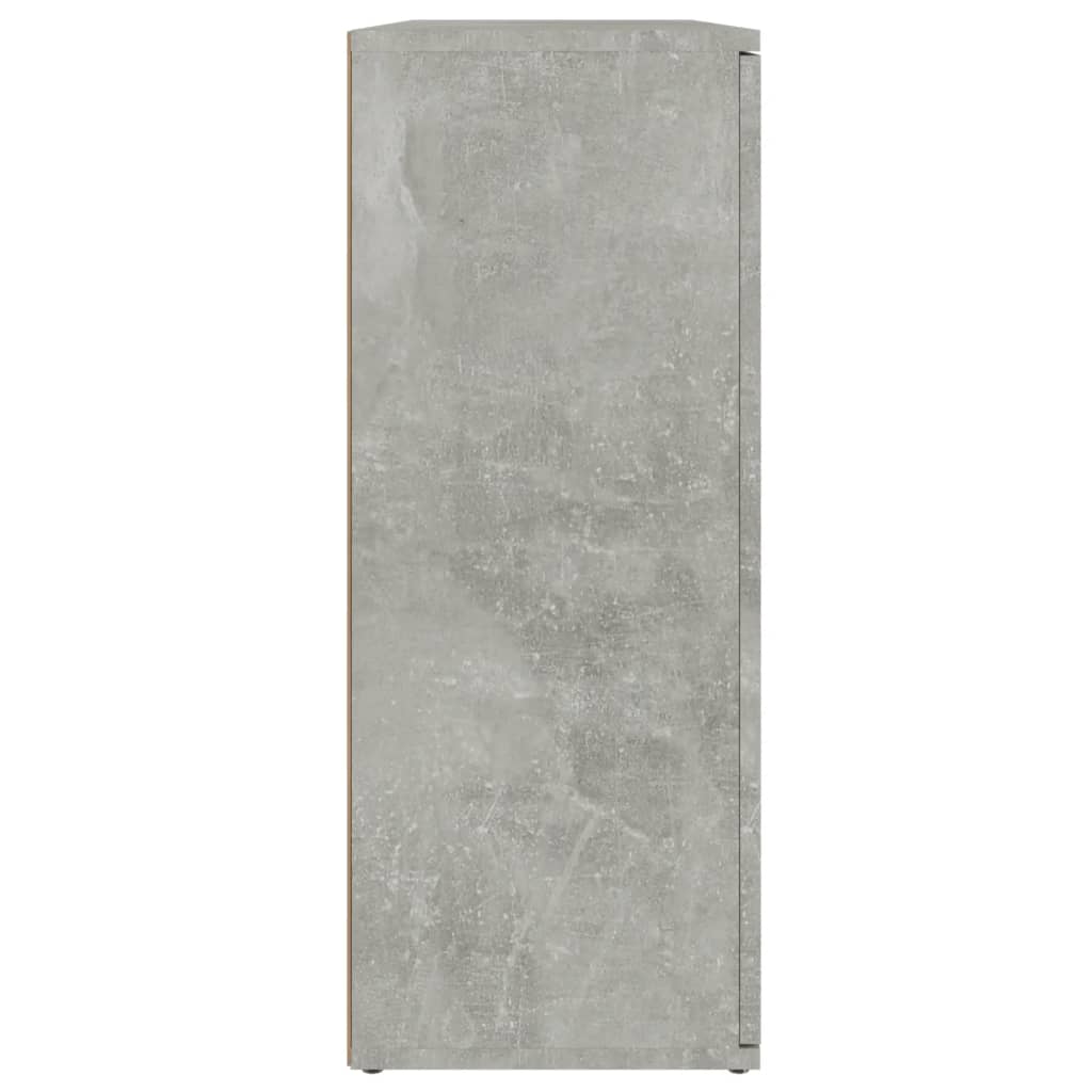 Sideboard Concrete Grey 91x29,5x75 cm Engineered Wood