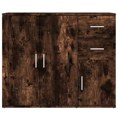 Sideboard Smoked Oak 91x29,5x75 cm Engineered Wood