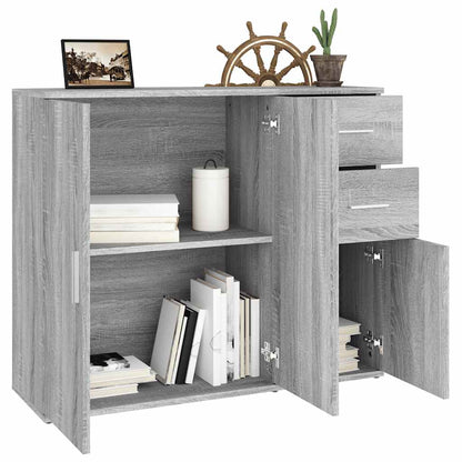 Sideboard Grey Sonoma 91x29,5x75 cm Engineered Wood