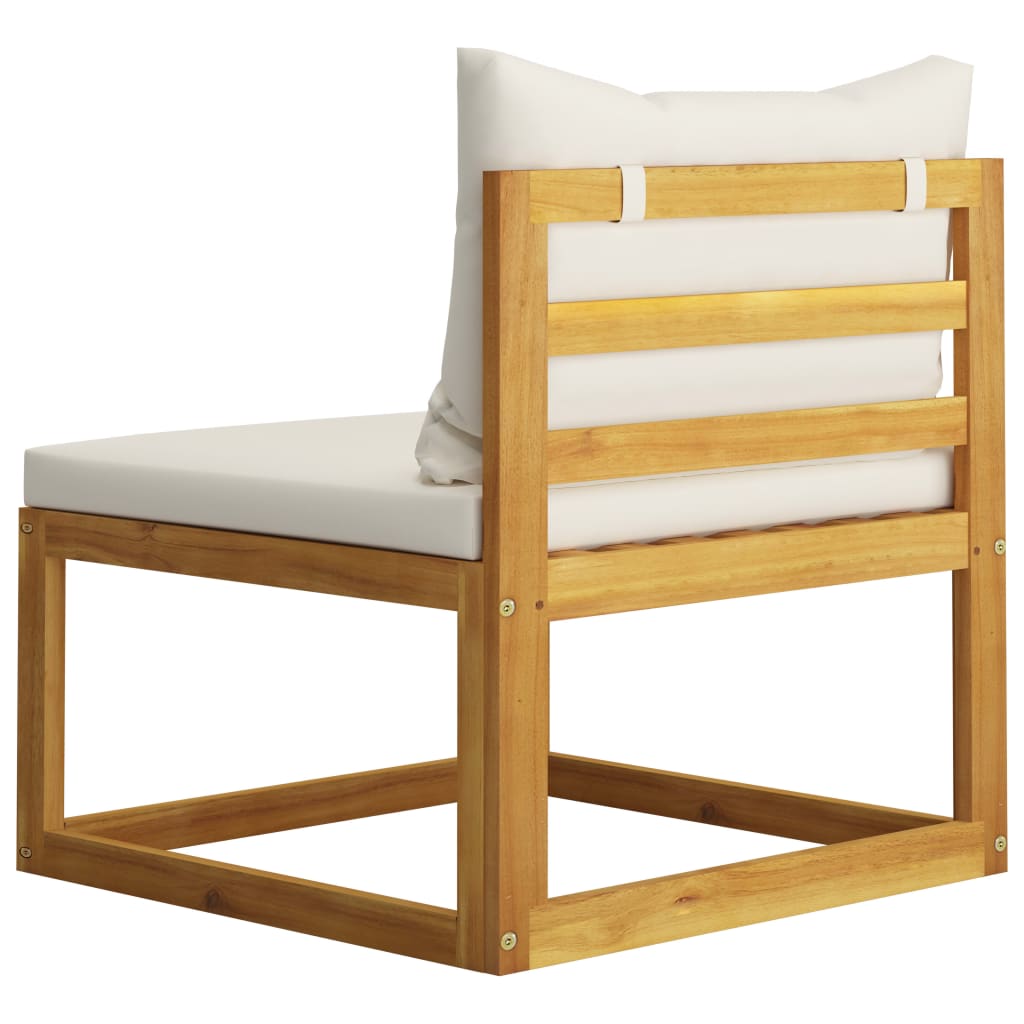 3 Piece Garden Lounge Set with Cushions Solid Wood Acacia