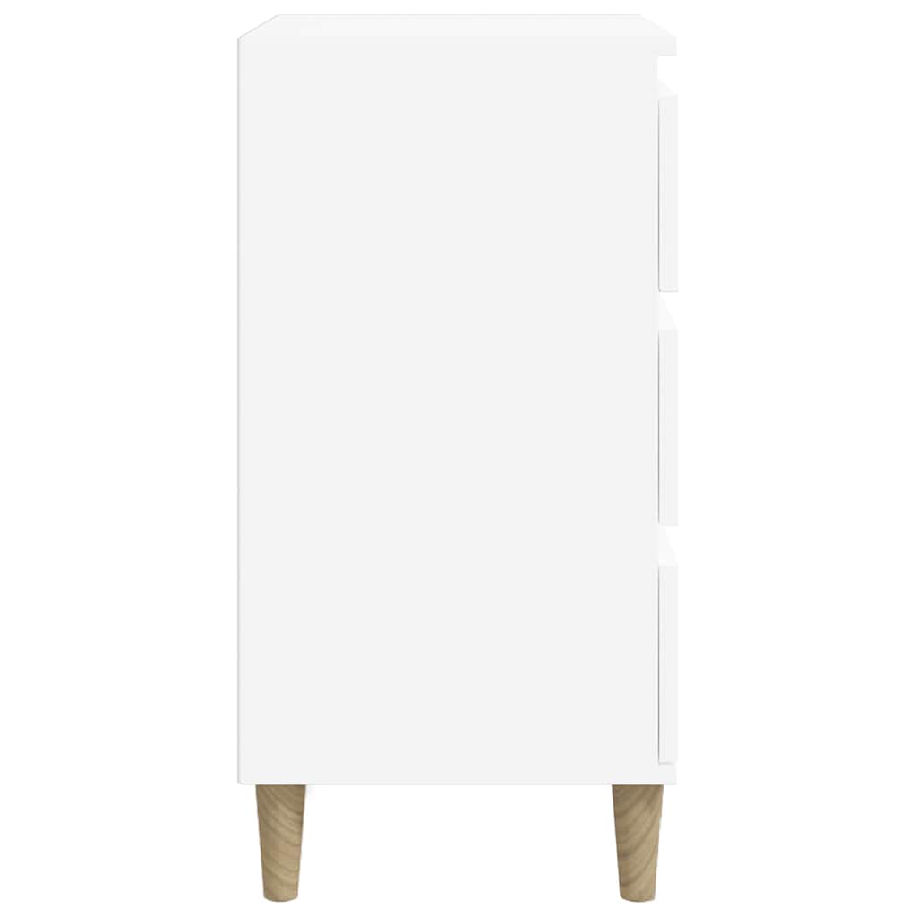 Bedside Cabinet White 40x35x70 cm Engineered Wood
