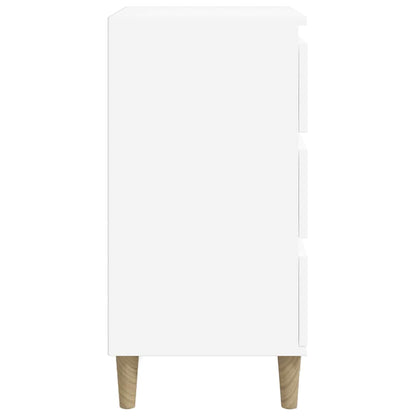 Bedside Cabinet White 40x35x70 cm Engineered Wood