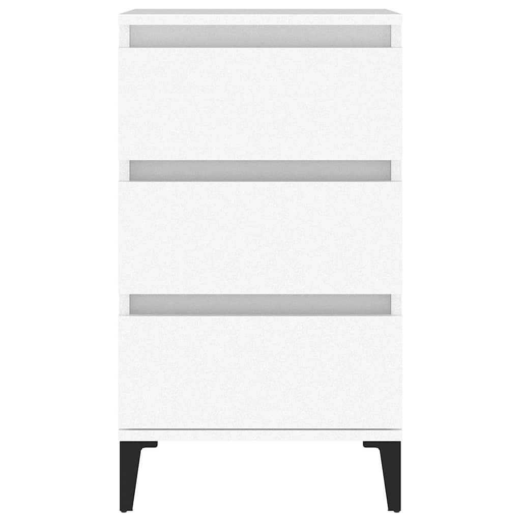 Bedside Cabinet White 40x35x70 cm Engineered Wood