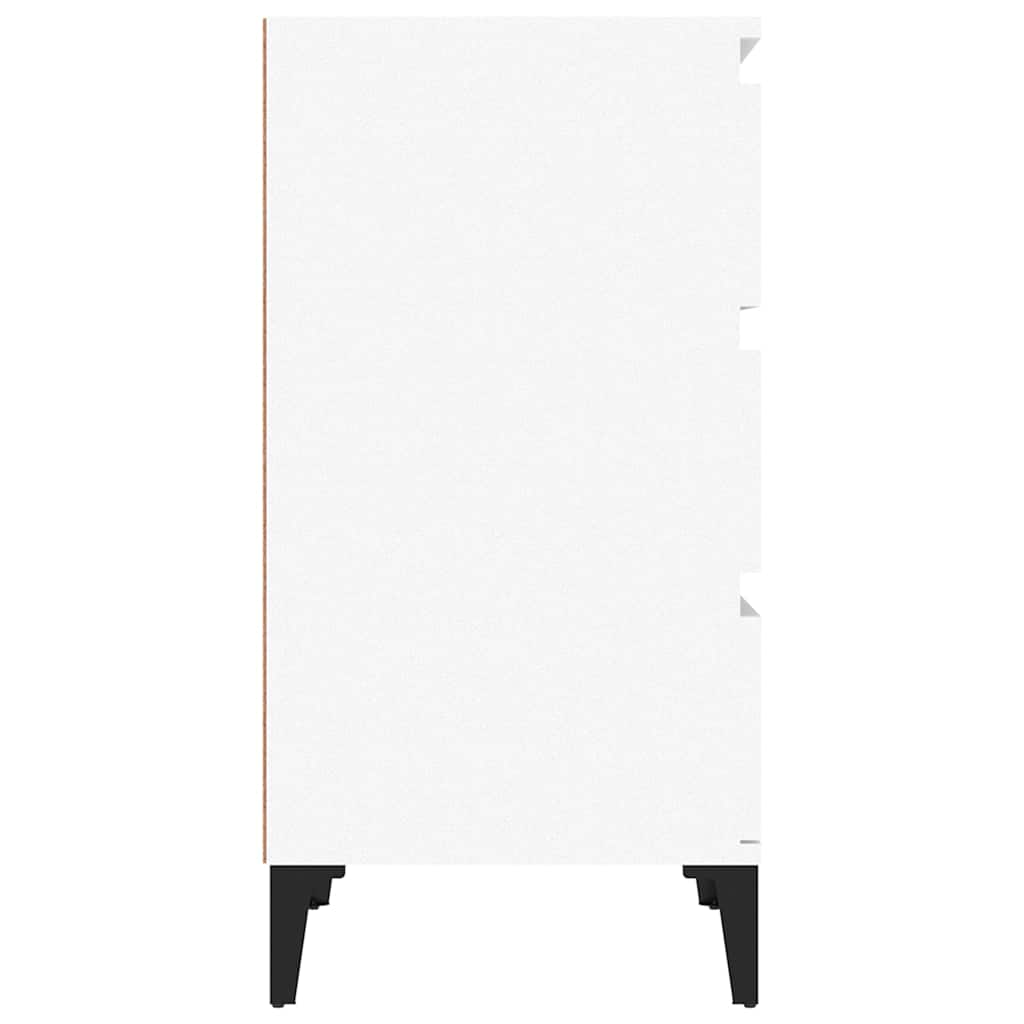 Bedside Cabinet White 40x35x70 cm Engineered Wood