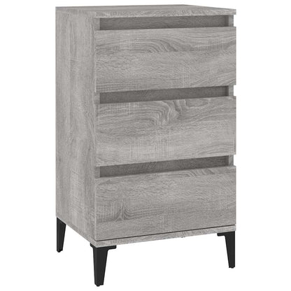 Bedside Cabinet Grey Sonoma 40x35x70 cm Engineered Wood