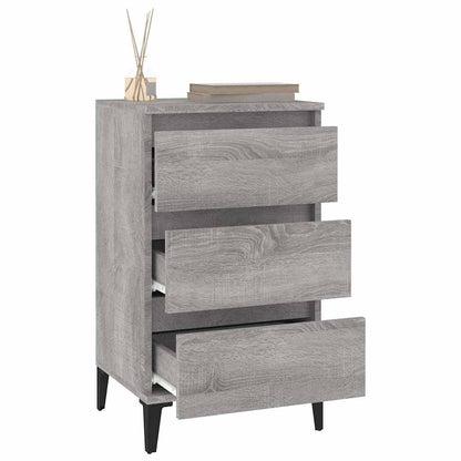 Bedside Cabinet Grey Sonoma 40x35x70 cm Engineered Wood
