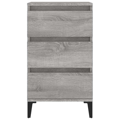 Bedside Cabinet Grey Sonoma 40x35x70 cm Engineered Wood