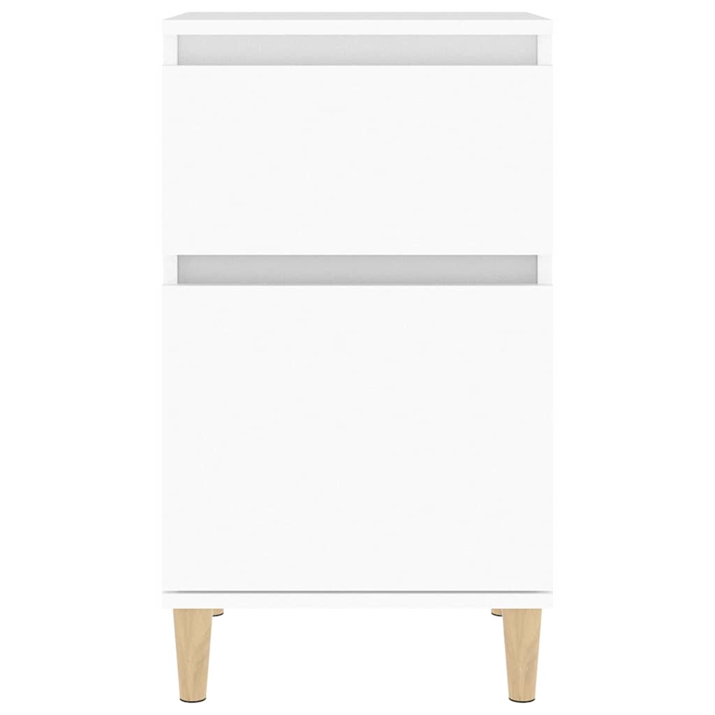 Bedside Cabinet White 40x35x70 cm