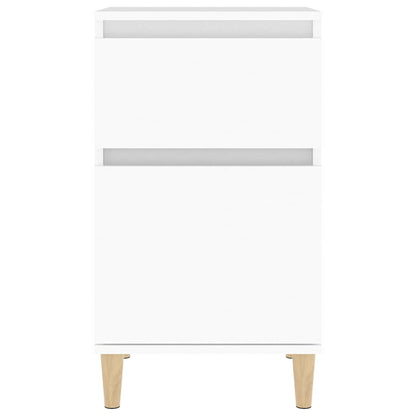 Bedside Cabinet White 40x35x70 cm