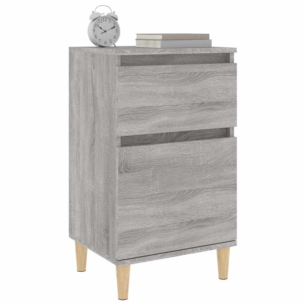Bedside Cabinets 2 pcs Grey Sonoma 40x35x70 cm