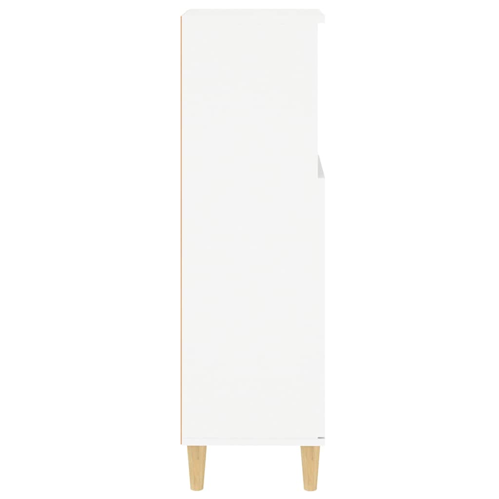 Bathroom Cabinet White 30x30x100 cm Engineered Wood