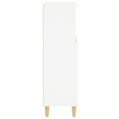 Bathroom Cabinet White 30x30x100 cm Engineered Wood