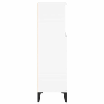 Bathroom Cabinet White 30x30x100 cm Engineered Wood