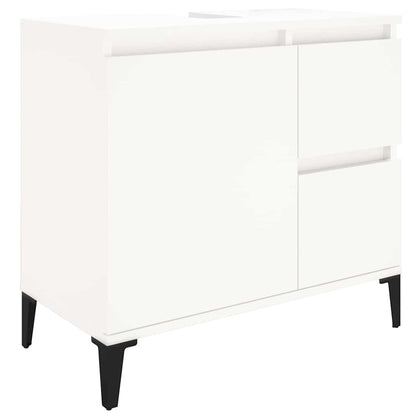 Bathroom Cabinet | White | Engineered wood, metal | Medium