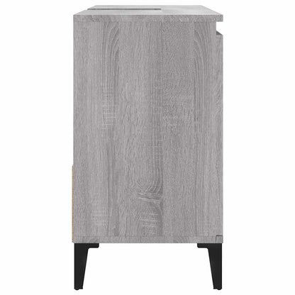 Bathroom Cabinet Grey Sonoma 65x33x60 cm Engineered Wood