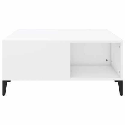 Coffee Table White 80x80x36,5 cm Engineered Wood
