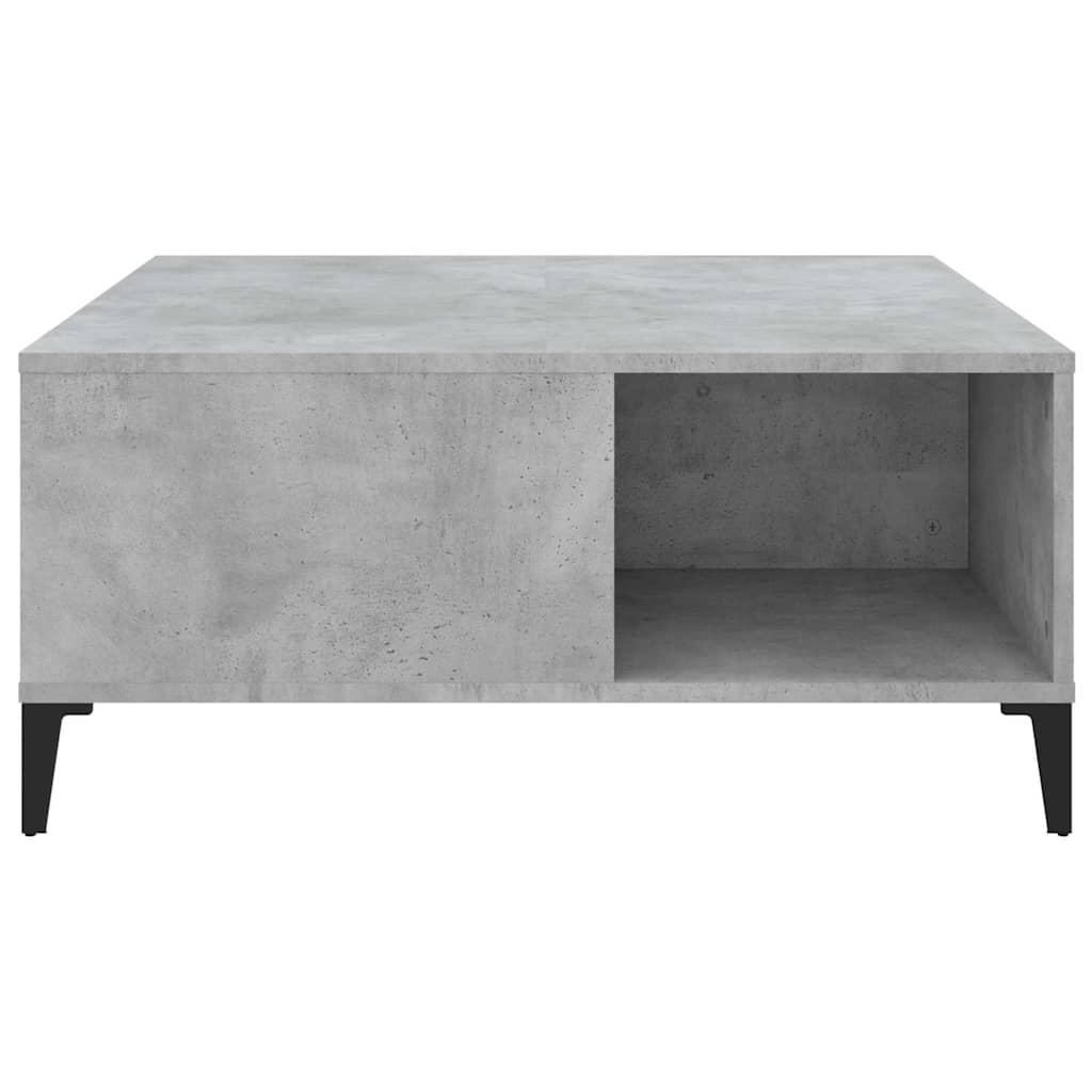 Coffee Table Concrete Grey 80x80x36,5 cm Engineered Wood