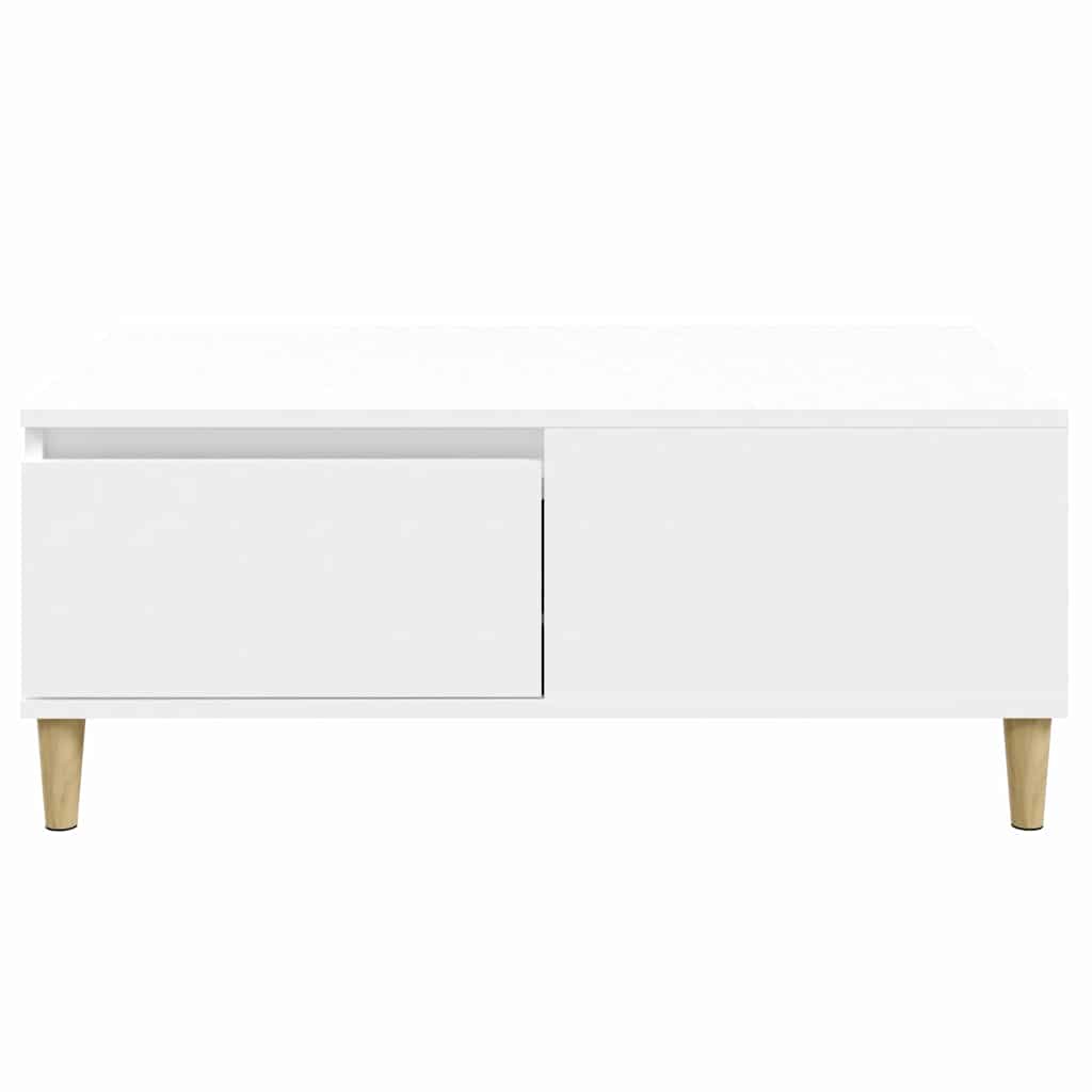 Coffee Table White 90x50x36,5 cm Engineered Wood