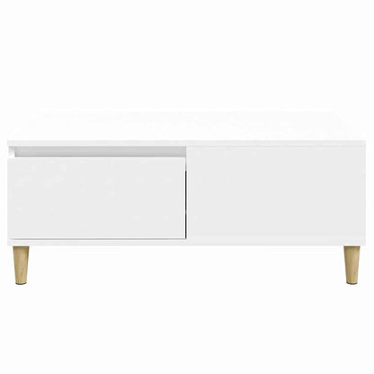 Coffee Table White 90x50x36,5 cm Engineered Wood