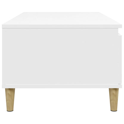 Coffee Table White 90x50x36.5 cm Engineered Wood