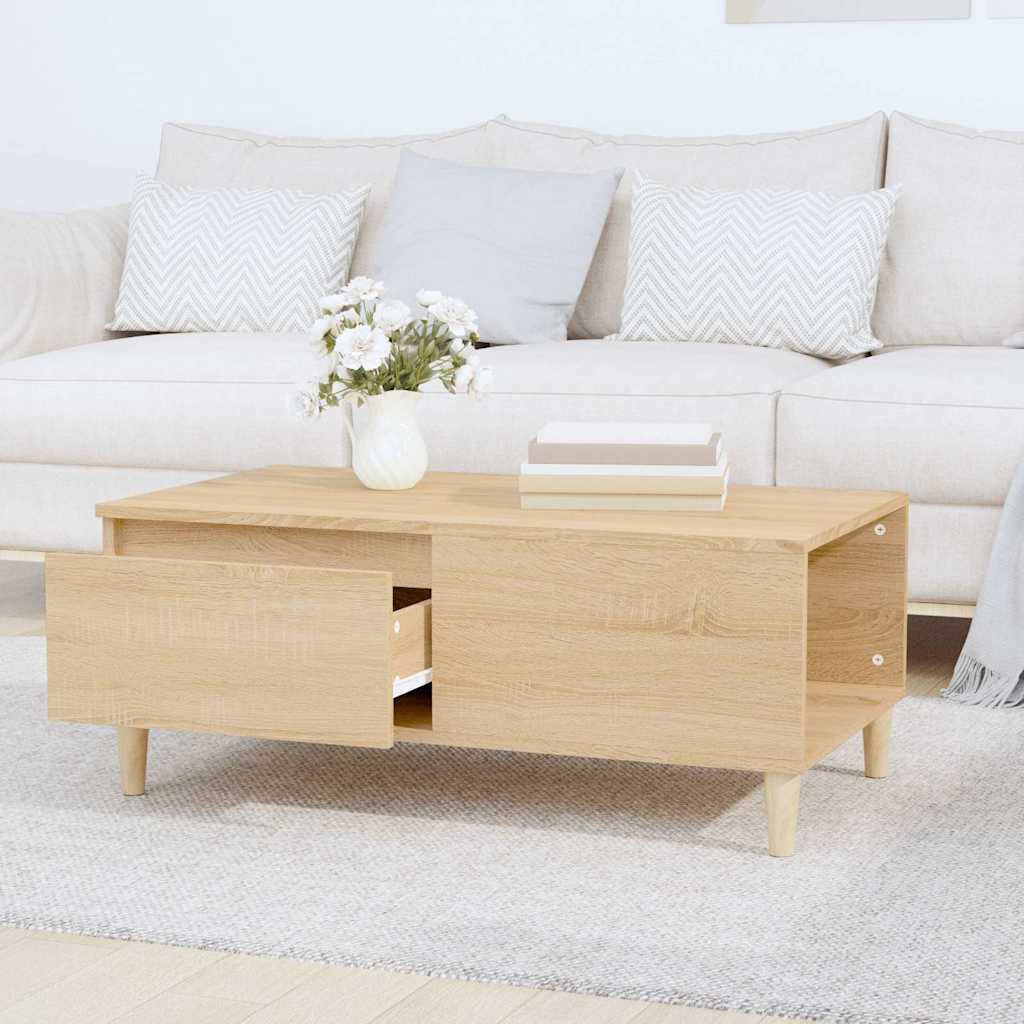 Coffee Table Sonoma Oak 90x50x36,5 cm Engineered Wood