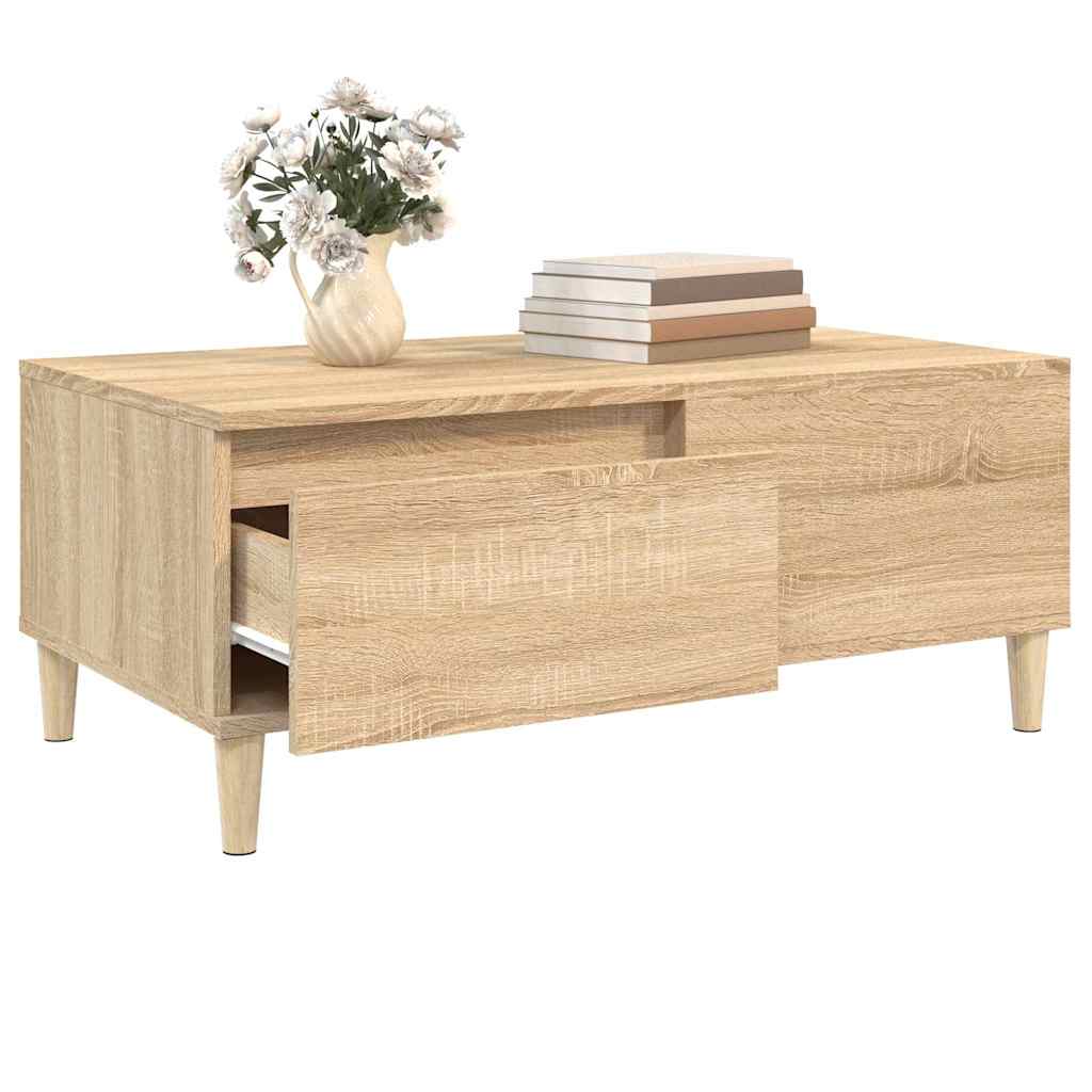 Coffee Table Sonoma Oak 90x50x36,5 cm Engineered Wood