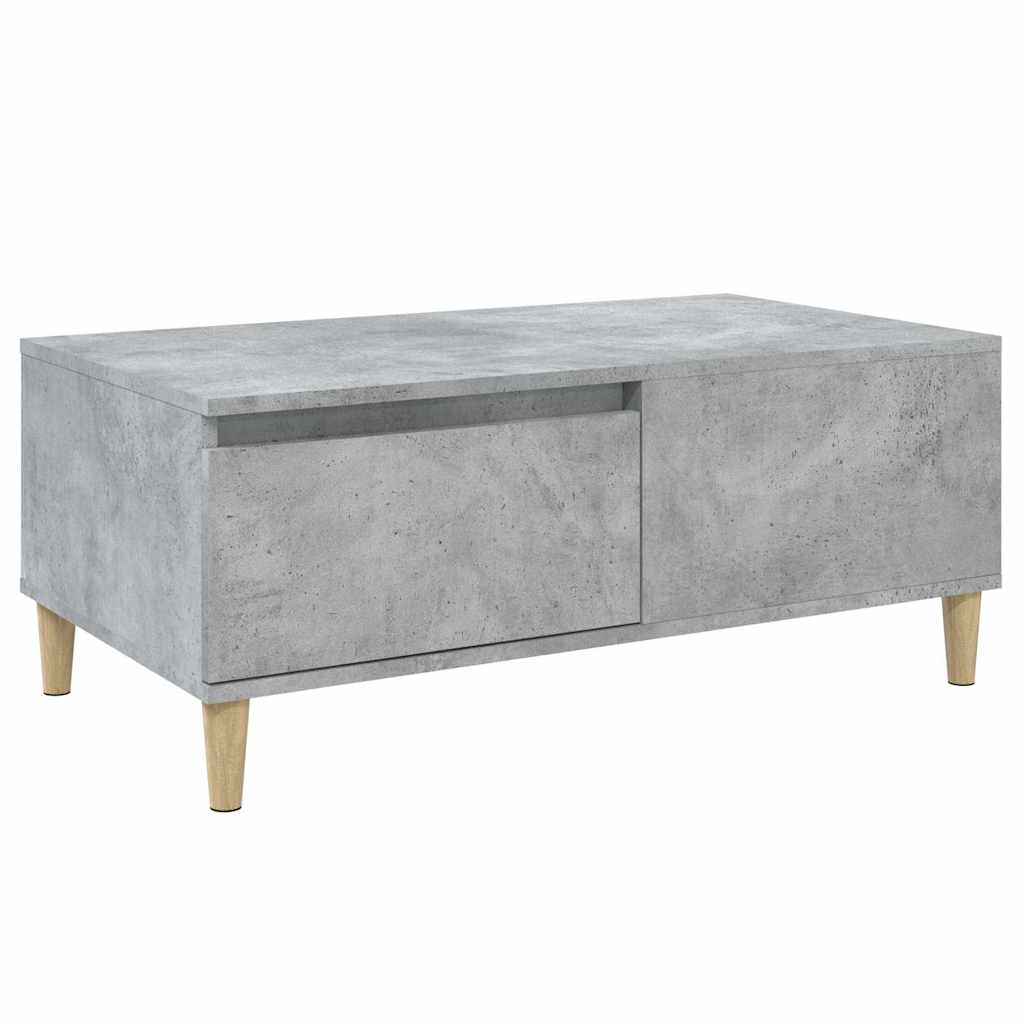 Coffee Table Concrete Grey 90x50x36,5 cm Engineered Wood