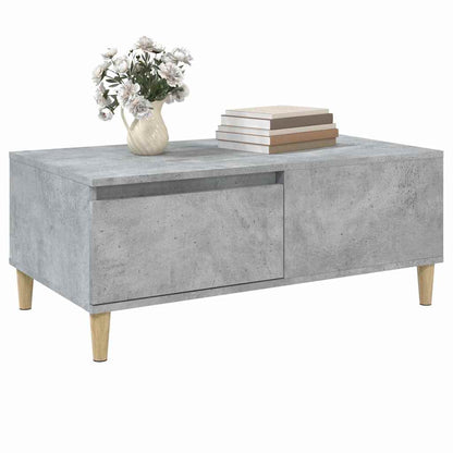 Coffee Table Concrete Grey 90x50x36,5 cm Engineered Wood