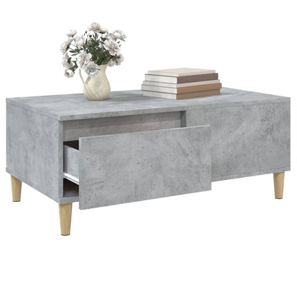 Coffee Table Concrete Grey 90x50x36,5 cm Engineered Wood