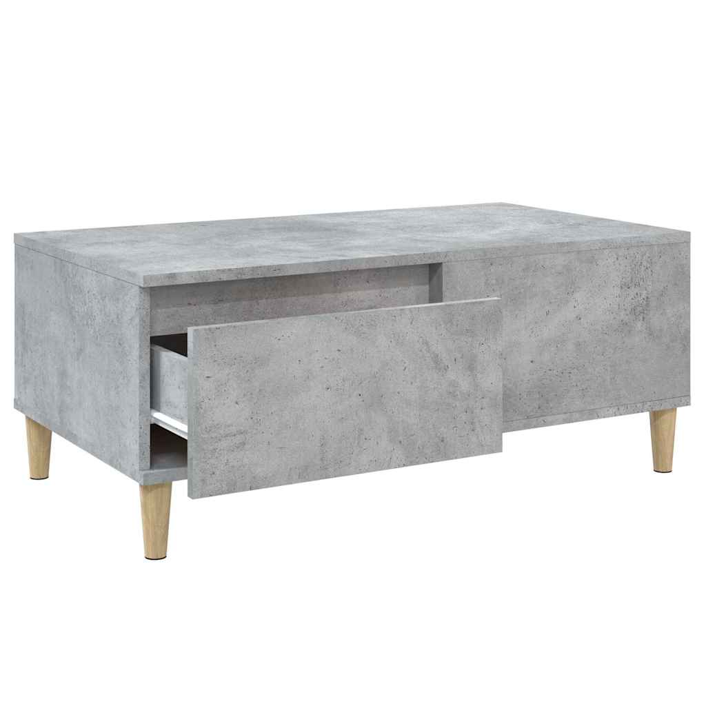 Coffee Table Concrete Grey 90x50x36,5 cm Engineered Wood