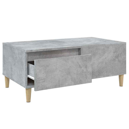 Coffee Table Concrete Grey 90x50x36,5 cm Engineered Wood