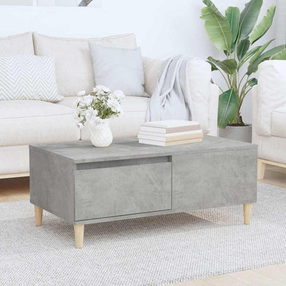 Coffee Table Concrete Grey 90x50x36,5 cm Engineered Wood