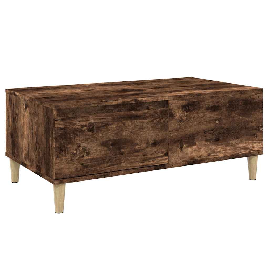 Coffee Table Smoked Oak 90x50x36,5 cm Engineered Wood