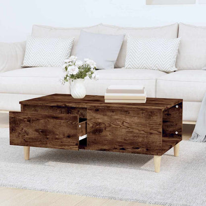 Coffee Table Smoked Oak 90x50x36,5 cm Engineered Wood
