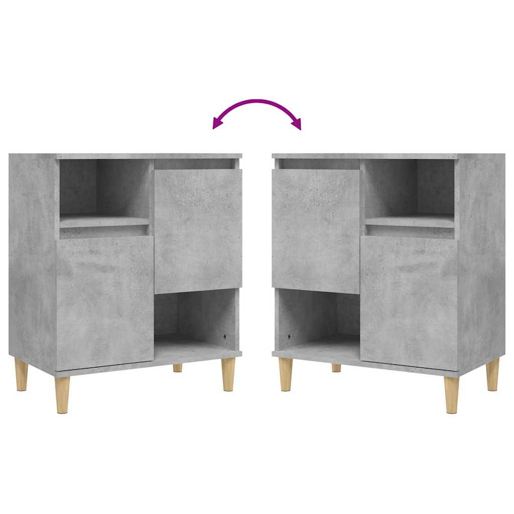 Sideboard Concrete Grey 60x35x70 cm Engineered Wood