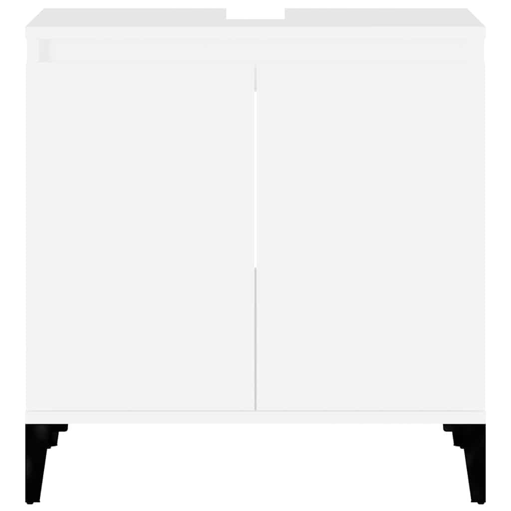 Sink Cabinet White 58x33x60 cm Engineered Wood