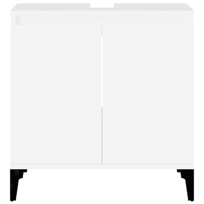 Sink Cabinet White 58x33x60 cm Engineered Wood